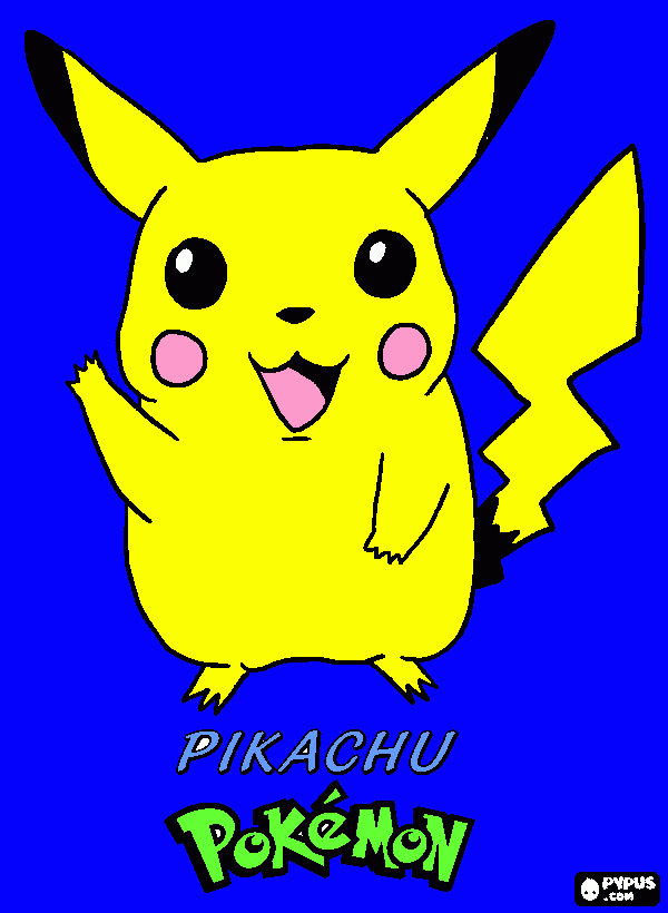 Pika, Pika!! kleurplaat