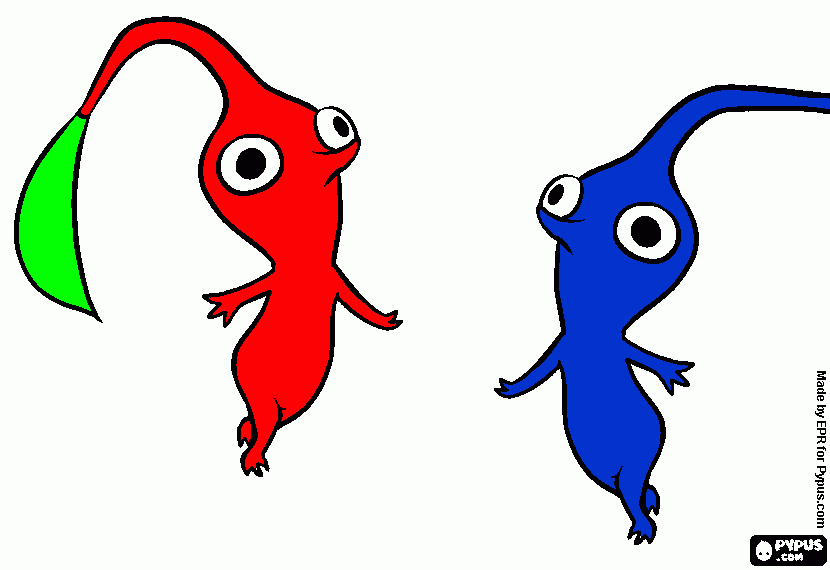Pikmin kleurplaat