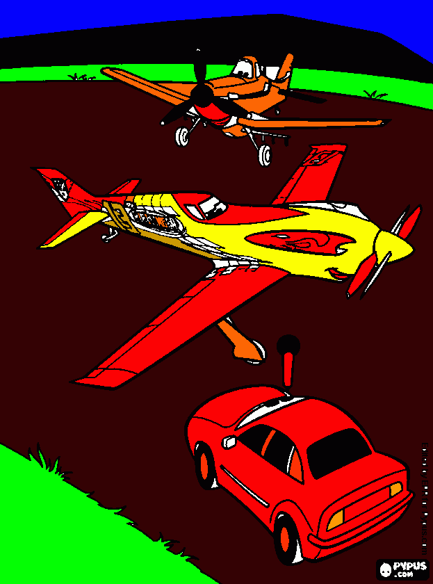 planes2 kleurplaat