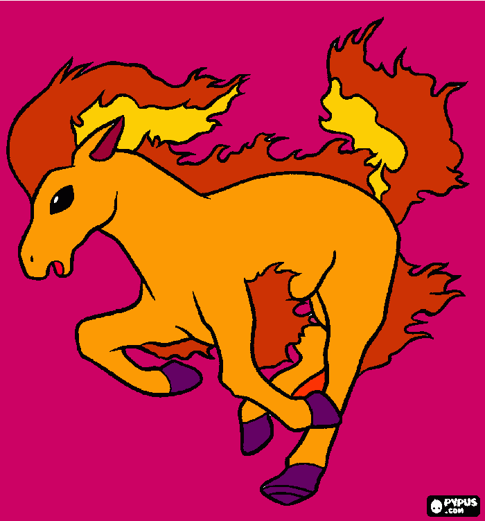 ponyta kleurplaat