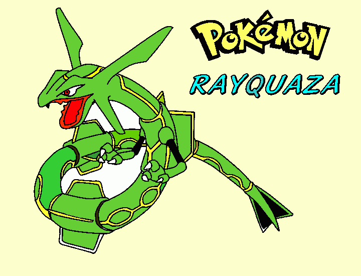 rayquaza kleurplaat
