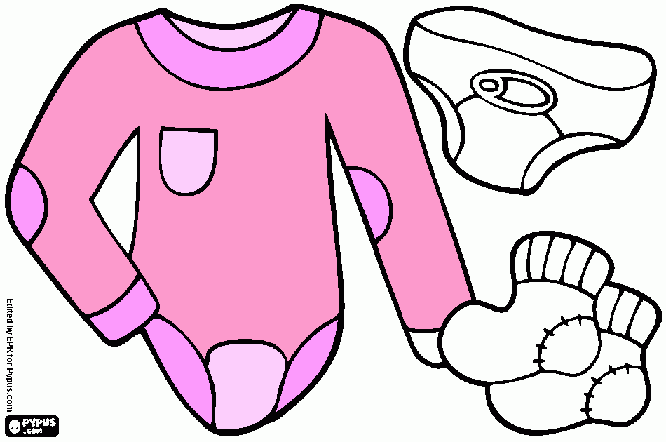 rompertje roze kleurplaat