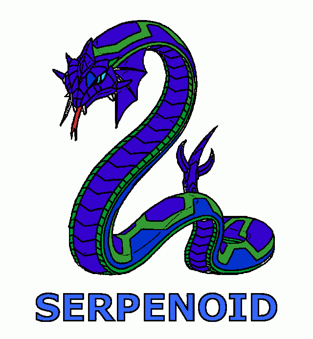 serpenoid blauw kleurplaat