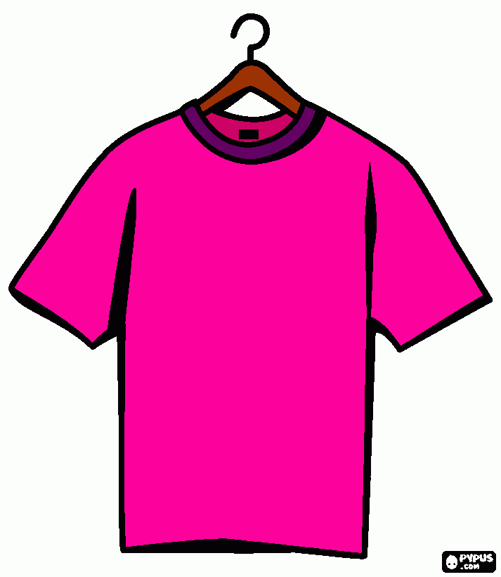 shirt kleurplaat