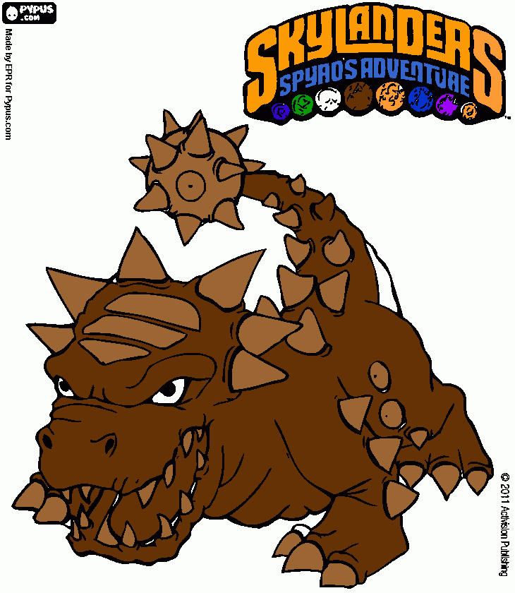 skylander 2 kleurplaat