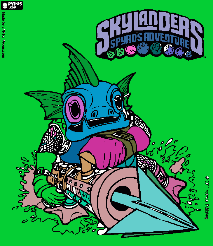 skylanders ingekleurd door joshua kleurplaat