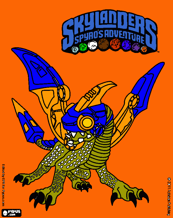 skylanders spyros adventures kleurplaat