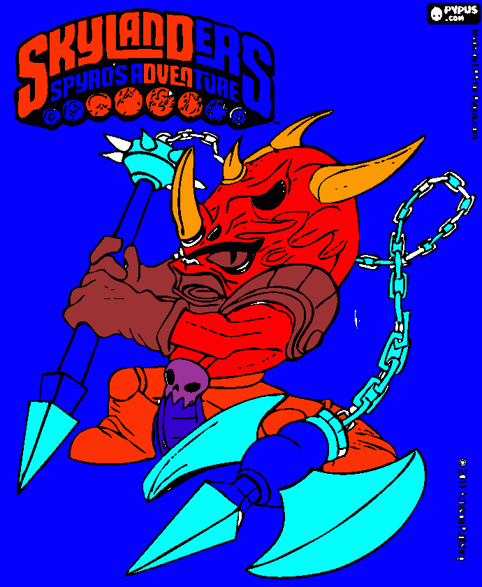 Skylanders kleurplaat