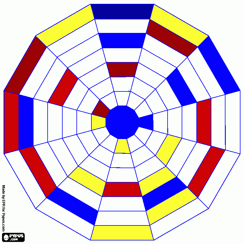 spinnenweb kleurplaat