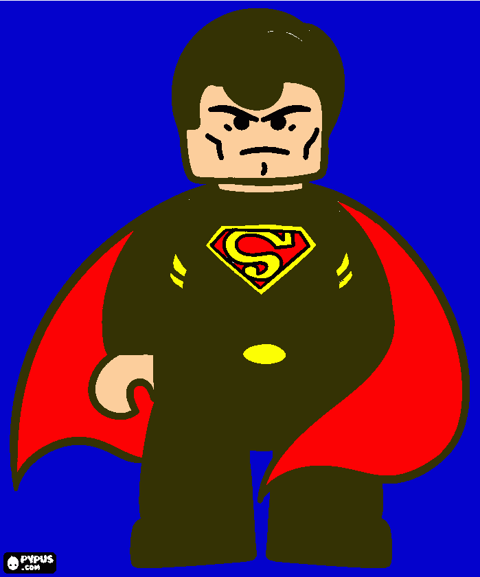 Superman voor jou kleurplaat