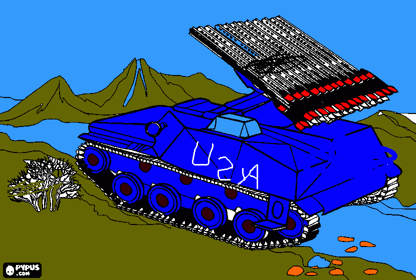 tank usa kleurplaat