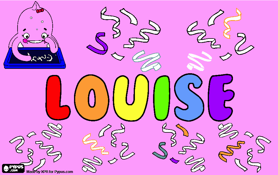 tekening Louise kleurplaat