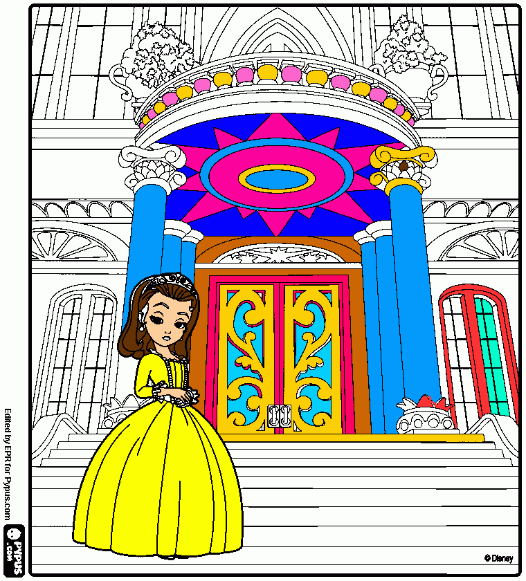 tekening prinses kleurplaat