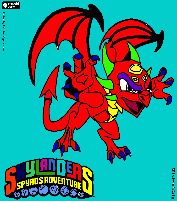 tekening Skylander giants kleurplaat