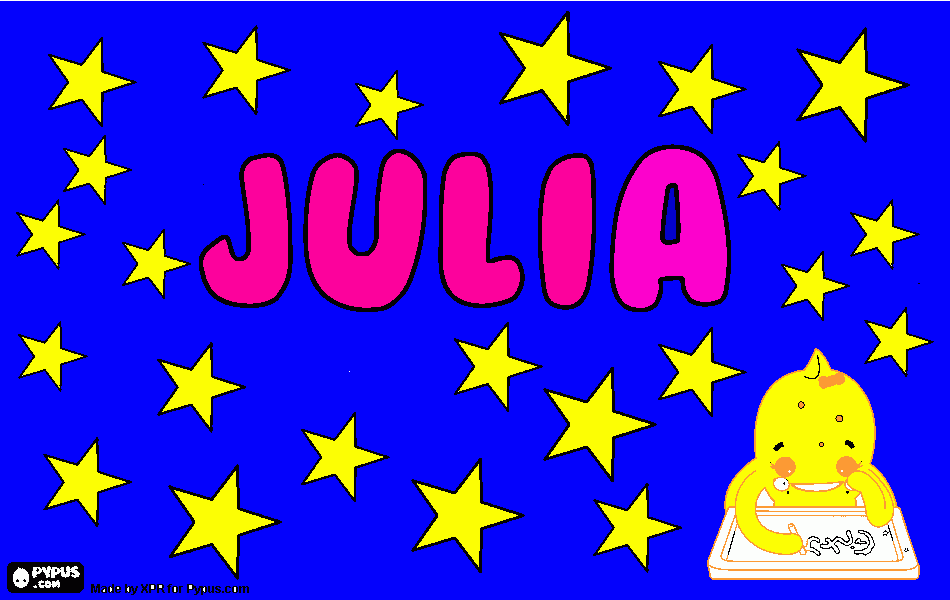 tekening van Julia kleurplaat