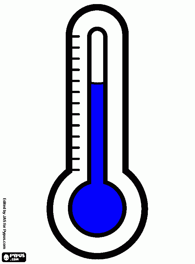 thermometer kleurplaat
