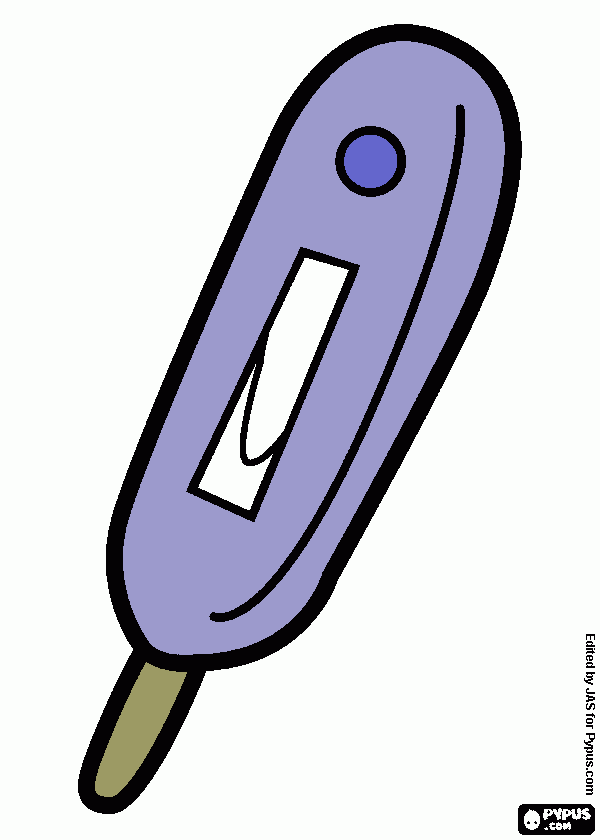 thermometer kleurplaat