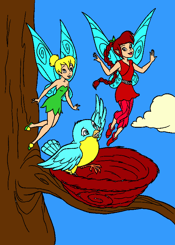 tinkerbell kleurplaat