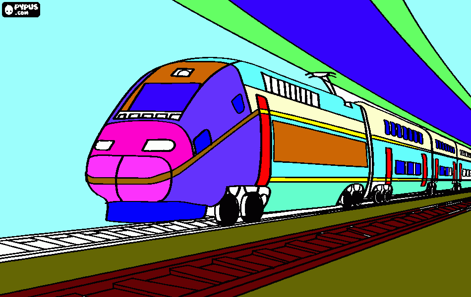trein juul kleurplaat