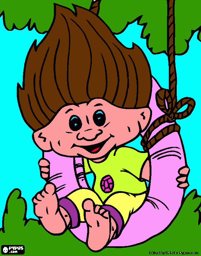 trolletje kleurplaat