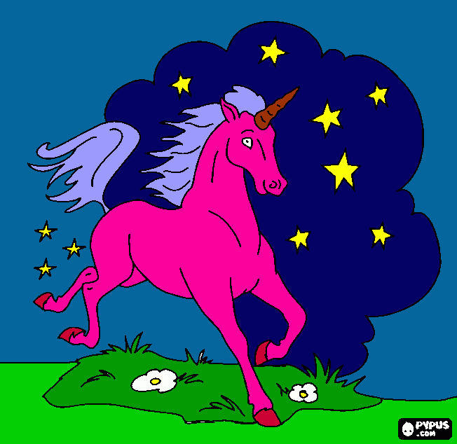 unicorn kleurplaat