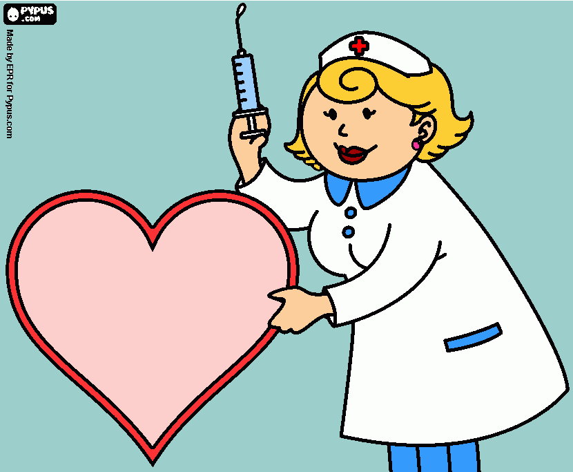 Verpleegkundige kleurplaat