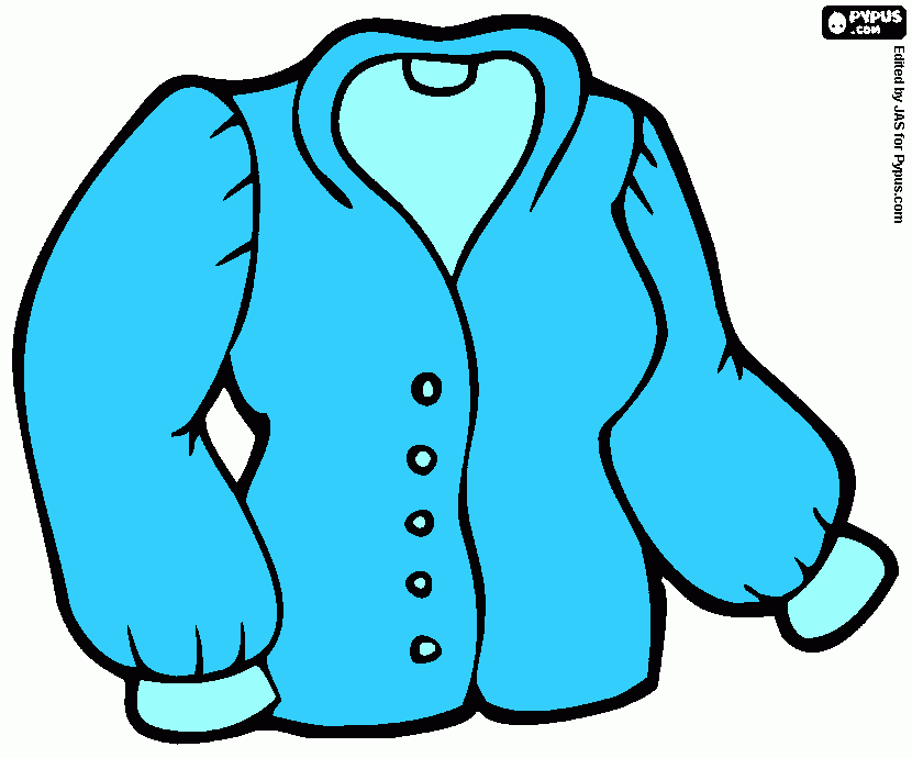 vest kleurplaat