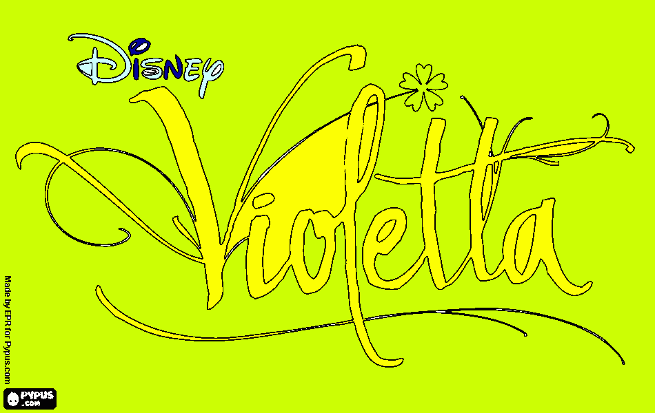 violetta kleurplaat