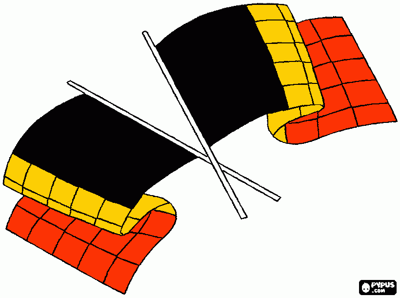 vlag kleurplaat