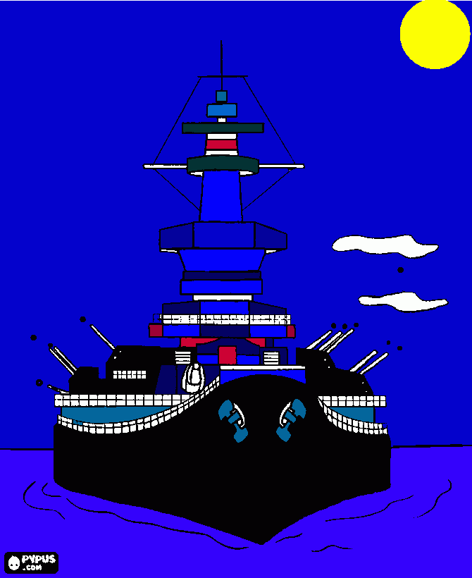 Vliegdekschip Thomas kleurplaat