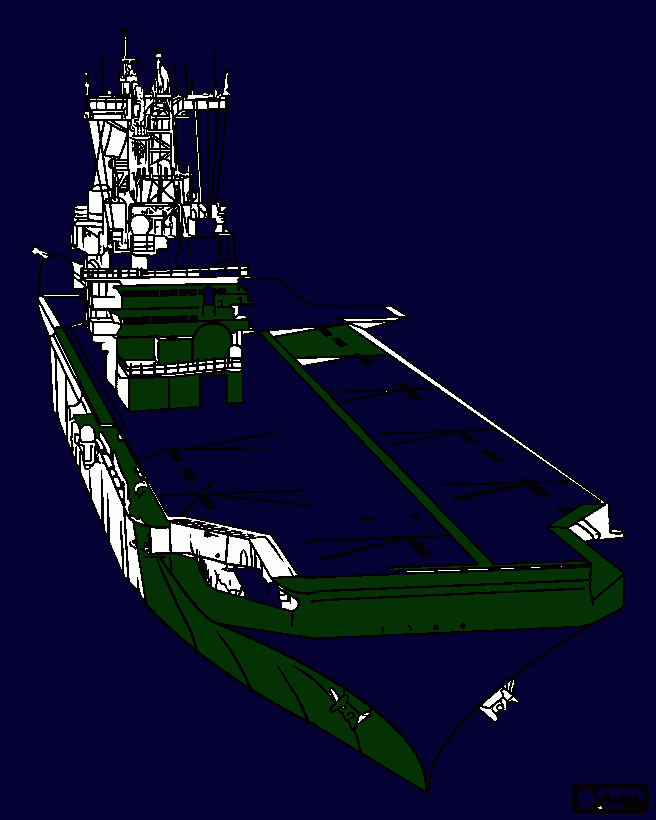 vliegdekschip kleurplaat