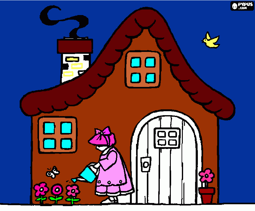 vogelhuis kleurplaat