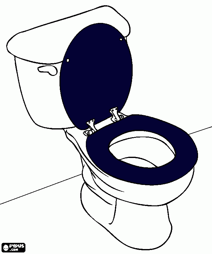 wc kleurplaat