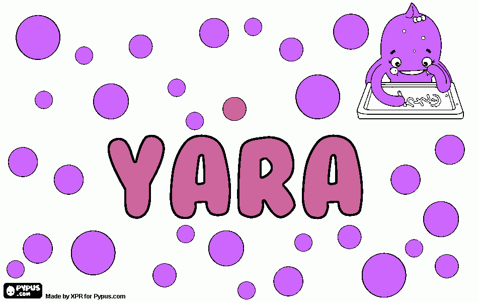 Yara kleurplaat