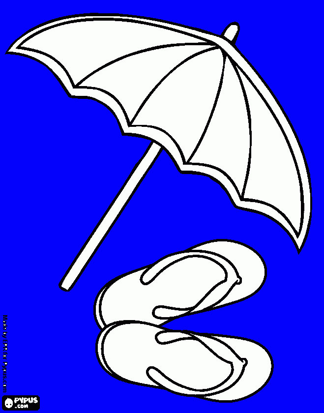 zomerse afbeelding kleurplaat