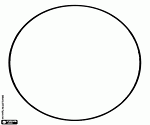 Aanpasbare paasei kleurplaat