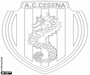 AC Cesena schild kleurplaat