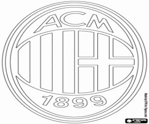 AC Milan embleem kleurplaat