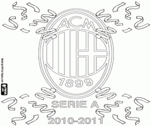 AC Milan, kampioen 2010-2011 kleurplaat