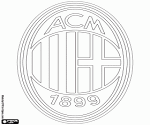 AC Milan-logo kleurplaat