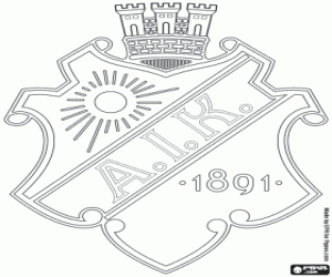 AIK Solna embleem kleurplaat