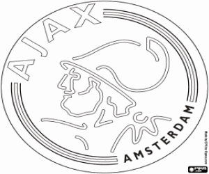 Ajax embleem kleurplaat