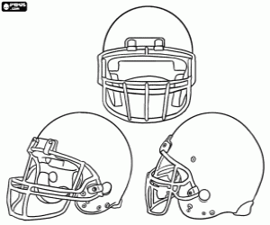 Een Amerikaans football helm kleurplaat