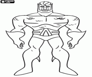 Aquaman, een super held kleurplaat