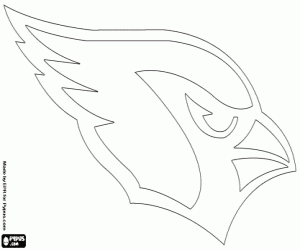 Arizona Cardinals logo kleurplaat