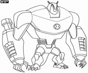 ArmeDriller, Ben 10 Ultimate Alien kleurplaat