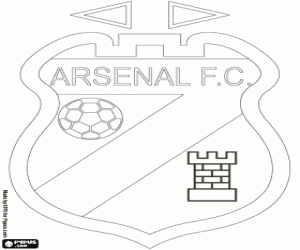 Arsenal de Sarandí badge kleurplaat