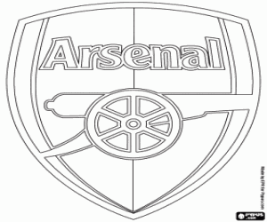 Arsenal FC embleem kleurplaat