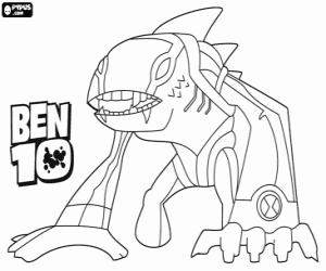 Articguana, Ben 10.000 alien kleurplaat