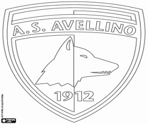 AS Avellino 1912 badge kleurplaat